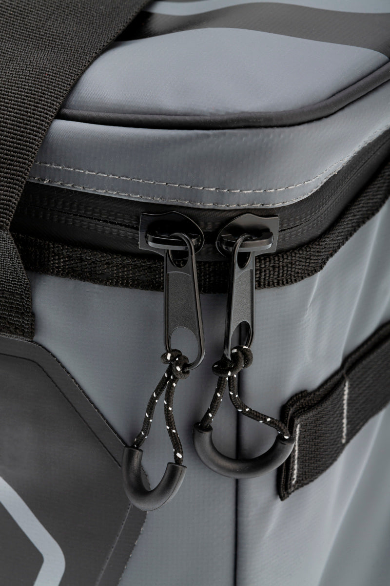 Load image into Gallery viewer, ARB Cooler Bag Charcoal w/ Red Highlights 15in L x 11in W x 9in H Holds 22 Cans
