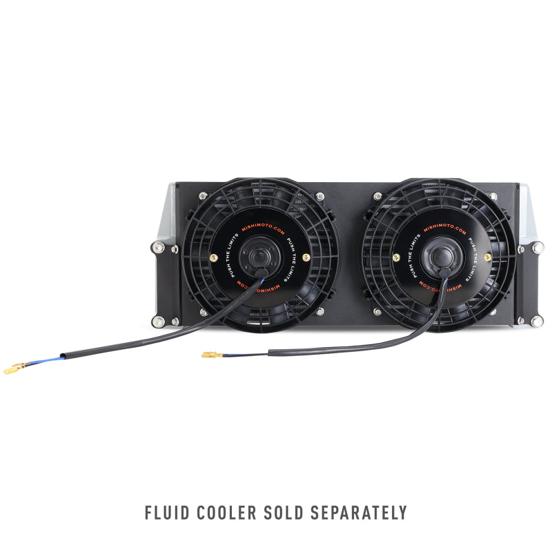 Load image into Gallery viewer, Mishimoto Universal 17in. Heavy-Duty Oil Cooler Fan Shroud - Micro Wrinkle Black
