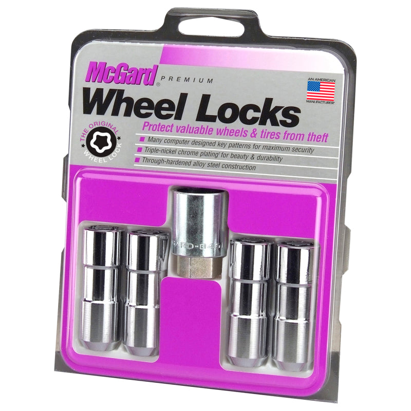 Load image into Gallery viewer, McGard Wheel Lock Nut Set - 4pk. (Cone Seat Duplex) 9/16-18 / 7/8 Hex / 2.5in. Length - Chrome
