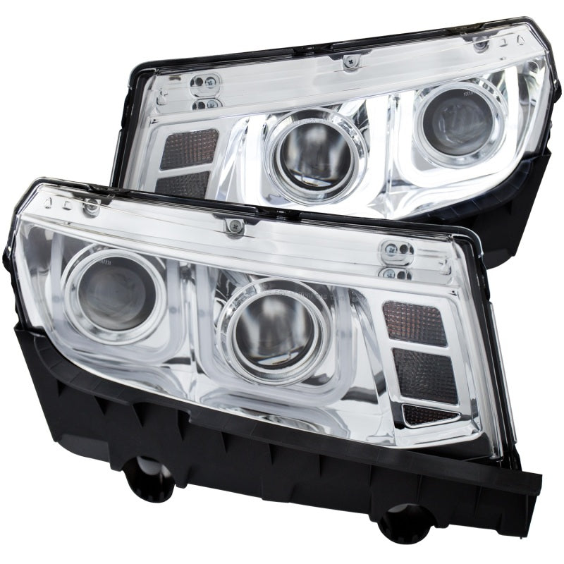 Load image into Gallery viewer, ANZO 2014-2015 Chevrolet Camaro Projector Headlights w/ U-Bar Chrome
