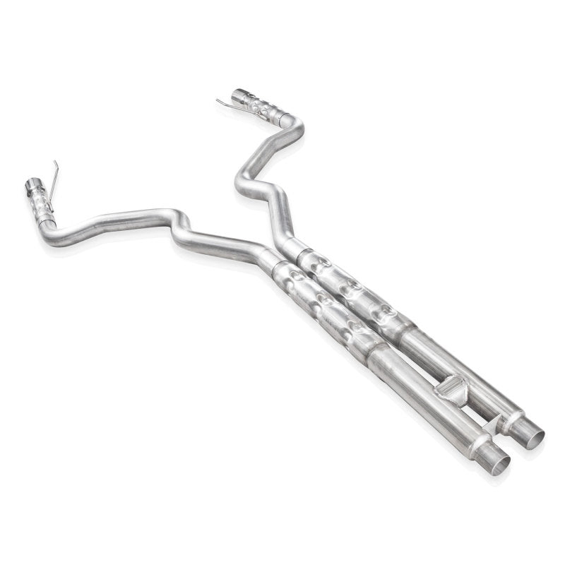 Load image into Gallery viewer, Stainless Works 2015-16 Mustang GT 3in Catback H-Pipe Retro Chambered Mufflers 2-1/2in Cores
