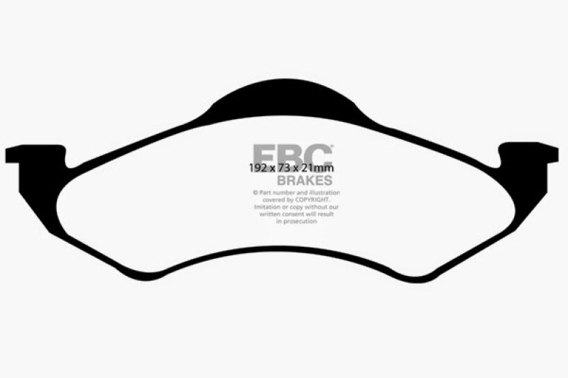 Load image into Gallery viewer, EBC 00-02 Dodge Dakota 2WD 2.5 Ultimax2 Front Brake Pads
