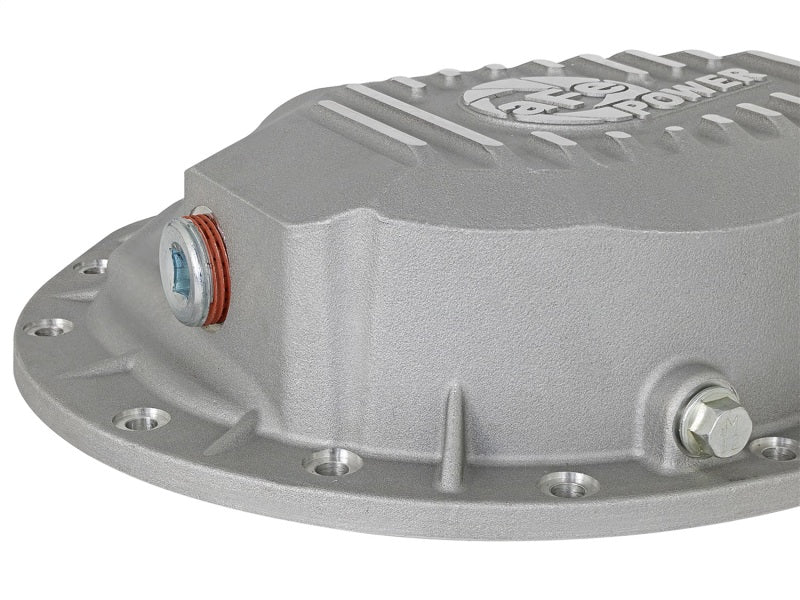 Load image into Gallery viewer, aFe Front Differential Cover (Raw; Street Series); Dodge Diesel Trucks 03-12 L6-5.9/6.7L (td)
