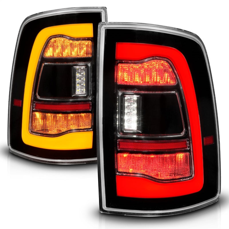 Load image into Gallery viewer, ANZO 09-18 Dodge Ram 1500 Sequential LED Taillights Black w/Switchback Amber Signal
