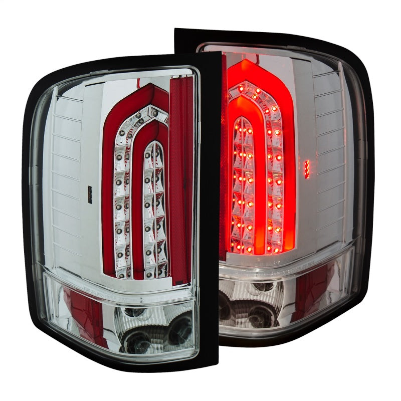 Load image into Gallery viewer, ANZO 2007-2013 Chevrolet Silverado 1500 LED Taillights Chrome
