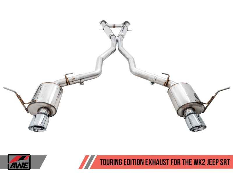 Load image into Gallery viewer, AWE Tuning 2020 Jeep Grand Cherokee SRT Touring Edition Exhaust - Chrome Silver Tips
