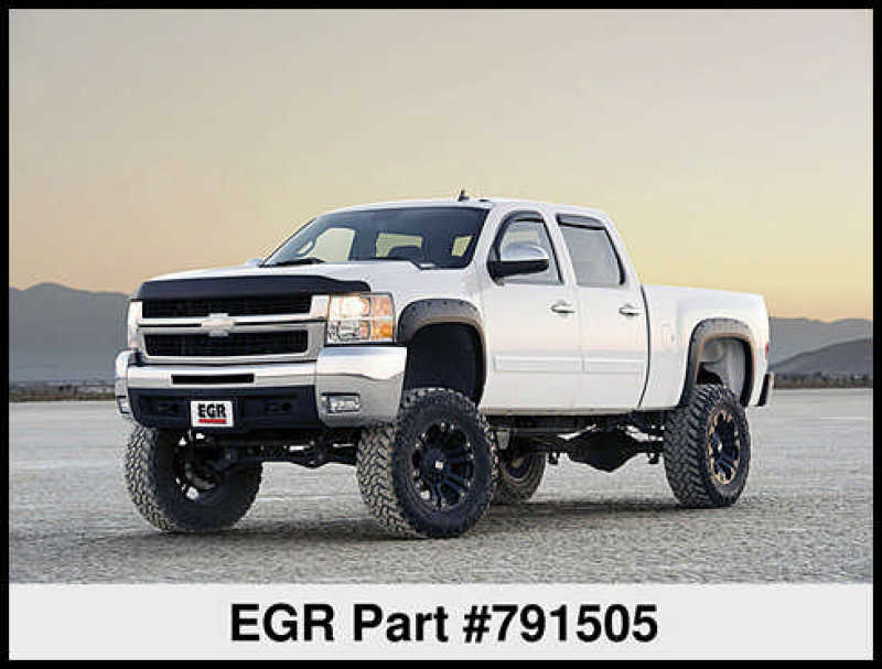 Load image into Gallery viewer, EGR 07-13 Chev Silverado 6-8ft Bed Bolt-On Look Fender Flares - Set - Matte
