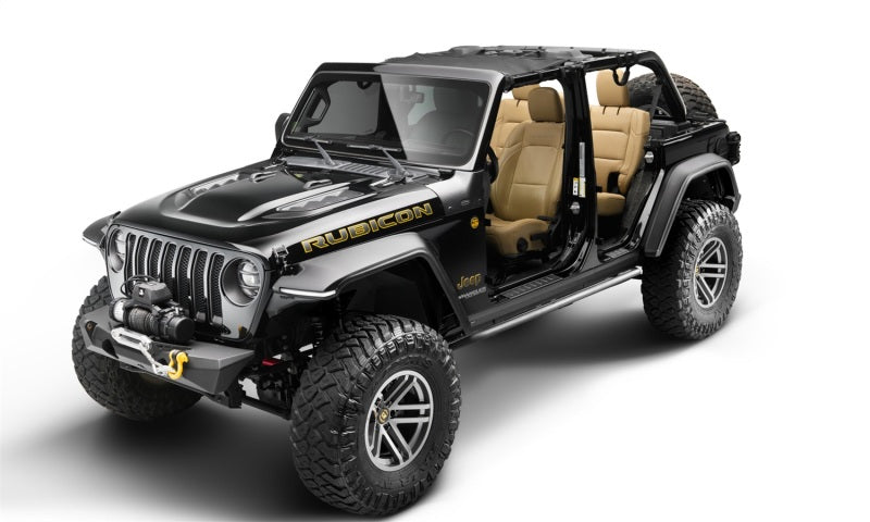 Load image into Gallery viewer, Bushwacker Jeep Wrangler JL Trail Armor Rocker Panel and Sill Plate Cover- Black
