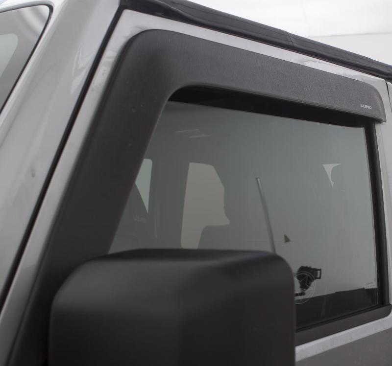 Load image into Gallery viewer, AVS 07-18 Jeep Wrangler (2 Door Only) Ventvisor Low Profile Window Deflectors 2pc - Matte Black
