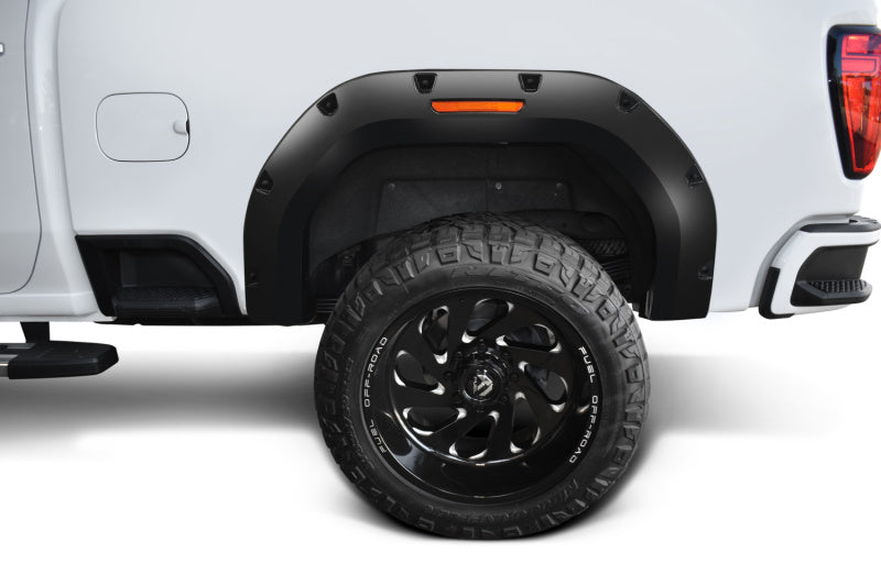 Load image into Gallery viewer, Bushwacker 20-21 GMC Sierra 2500/2500HD/3500HD (Excl. Dually) Pocket Style 4pc Flares - Blk
