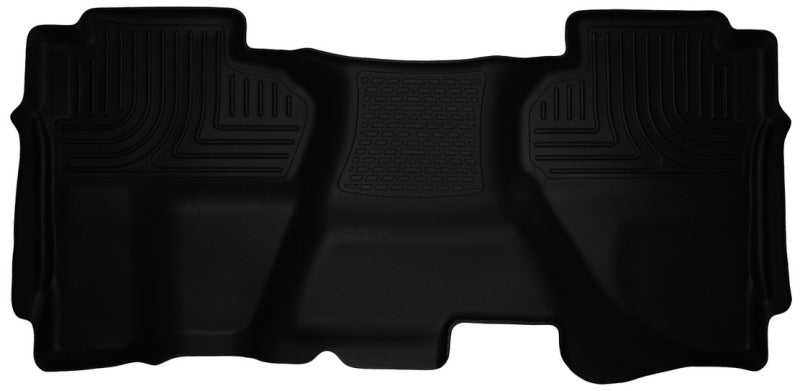 Load image into Gallery viewer, Husky Liners 07-13 Chevrolet Silverado 1500 Ext Cab WeatherBeater Black 2nd Seat Floor Liners
