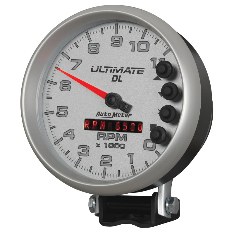 Load image into Gallery viewer, Autometer 5 inch Ultimate DL Playback Tachometer 11000 RPM - Silver
