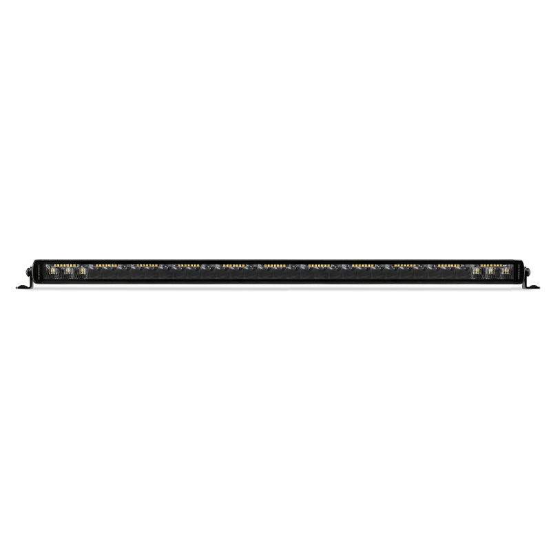 Load image into Gallery viewer, Go Rhino Xplor Blackout Combo Series Sgl Row LED Light Bar w/Amber (Side/Track Mount) 31.5in. - Blk
