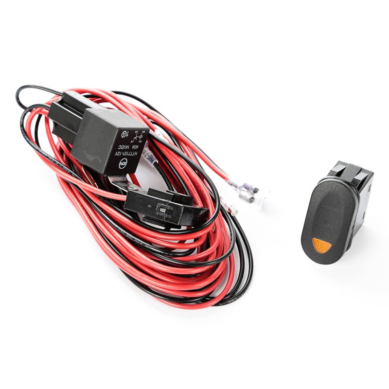 Load image into Gallery viewer, Rugged Ridge Light Wiring Harness Kit 1 Light Amber Switch
