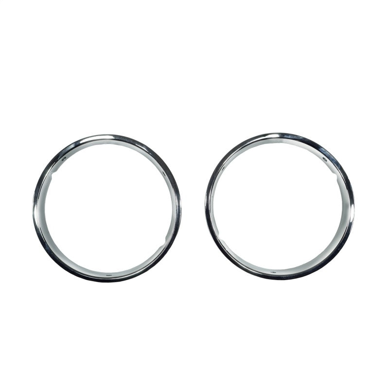 Load image into Gallery viewer, Omix Headlight Bezels Chrome 97-06 Jeep Wrangler
