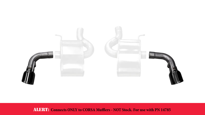 Load image into Gallery viewer, Corsa 2016-24 Chevy Camaro SS 2.75in Inlet / 4.5in Outlet Black PVD Tip Kit (For Corsa Exhaust Only)
