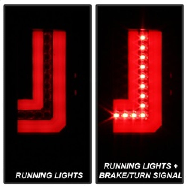 Load image into Gallery viewer, Spyder GMC Sierra 2016-2017 Light Bar LED Tail Lights - Black Smoke ALT-YD-GS16-LED-BSM
