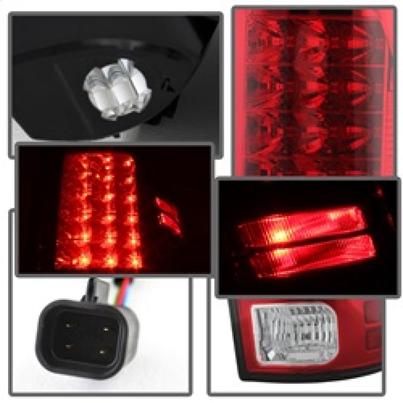 Load image into Gallery viewer, Spyder Dodge Ram 1500 13-14 13-14 LED Tail Lights LED Model only - Red Clear ALT-YD-DRAM13-LED-RC
