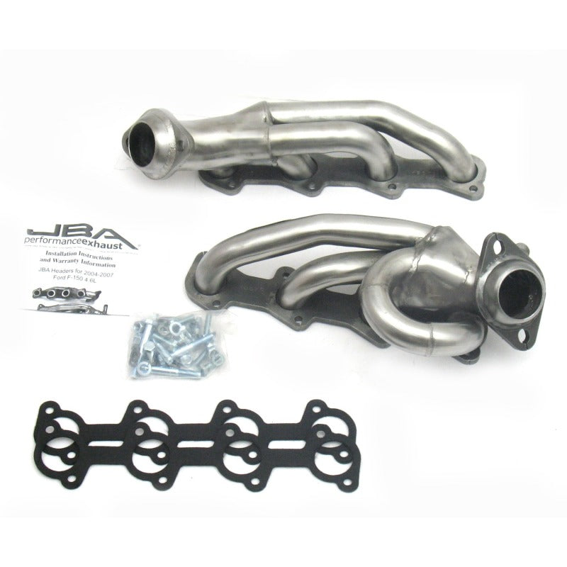 Load image into Gallery viewer, JBA 04-08 Ford F-150 4.6L 2V 1-1/2in Primary Raw 409SS Cat4Ward Header
