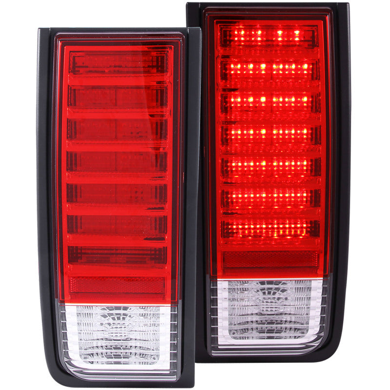 Load image into Gallery viewer, ANZO 2003-2009 Hummer H2 LED Taillights Red/Clear
