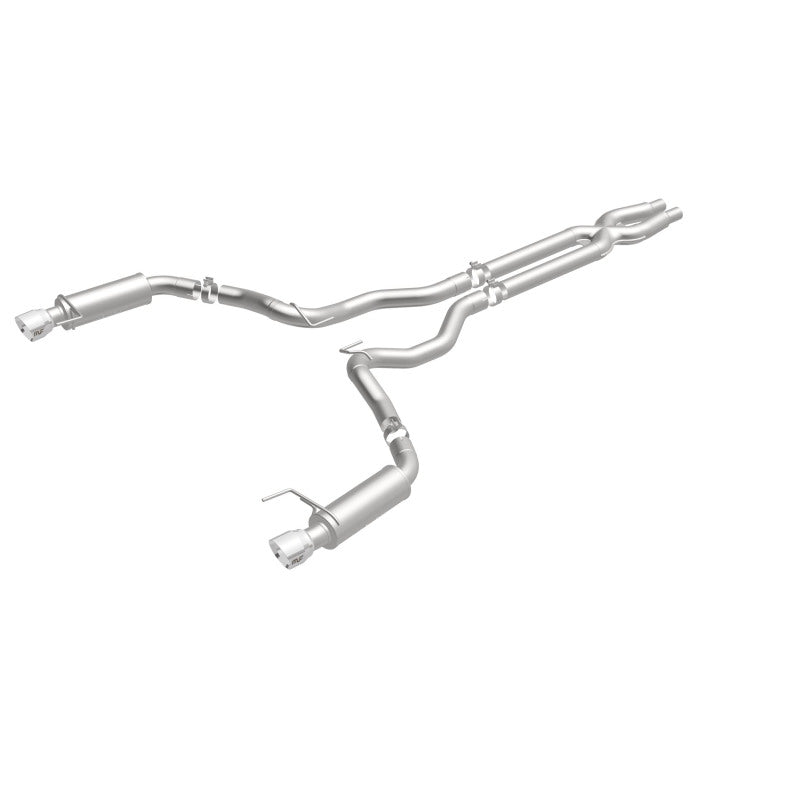 Load image into Gallery viewer, MagnaFlow Cat Back, SS, 3in, Competition, Dual Split Polished 4.5in Tips 2015 Ford Mustang GT V8 5.0
