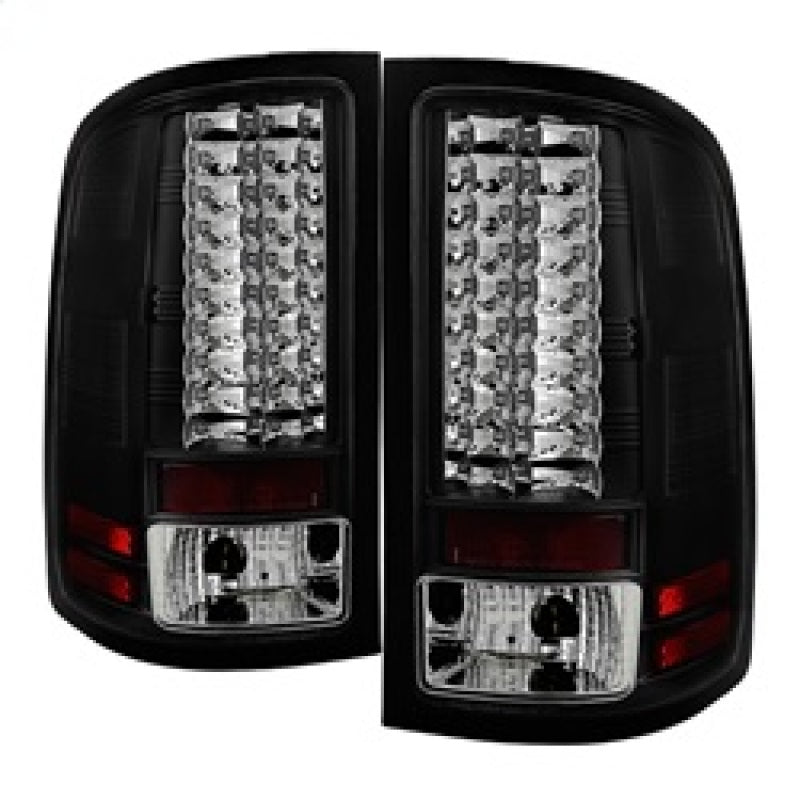 Load image into Gallery viewer, Spyder GMC Sierra 07-13 (Not fit 3500 Dually 4 Rear Wheels)LED Tail Lights Black ALT-YD-GS07-LED-BK
