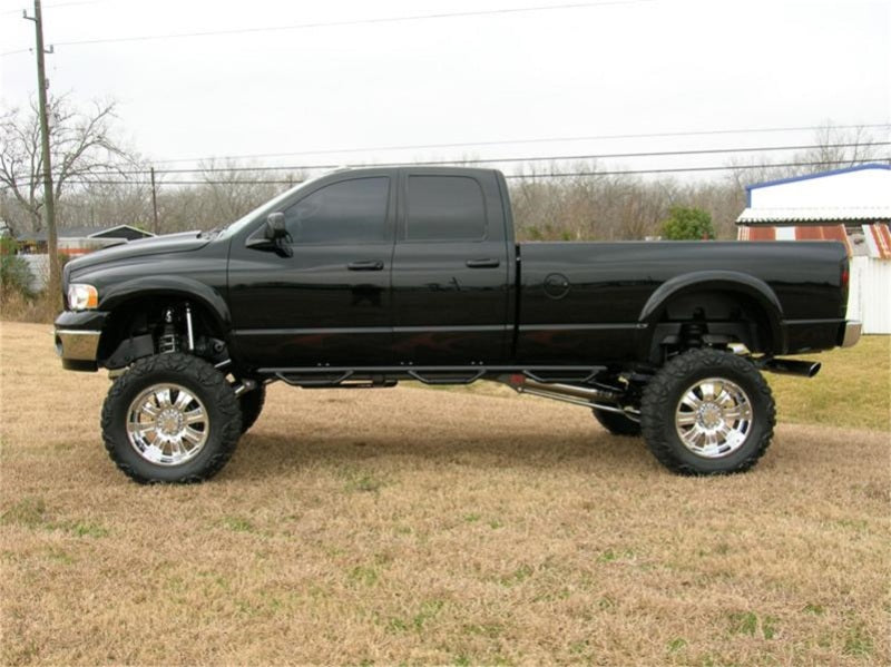 Load image into Gallery viewer, N-Fab Nerf Step 02-08 Dodge Ram 1500/2500/3500 Quad Cab 8ft Bed - Gloss Black - Bed Access - 3in
