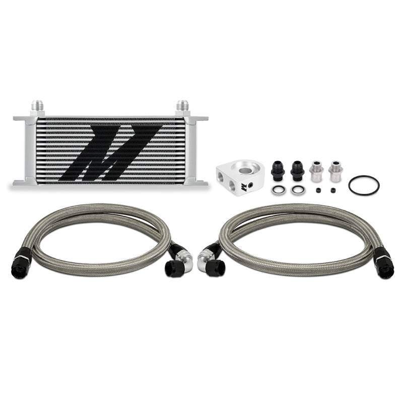 Load image into Gallery viewer, Mishimoto Universal Oil Cooler Kit 16-Row Silver
