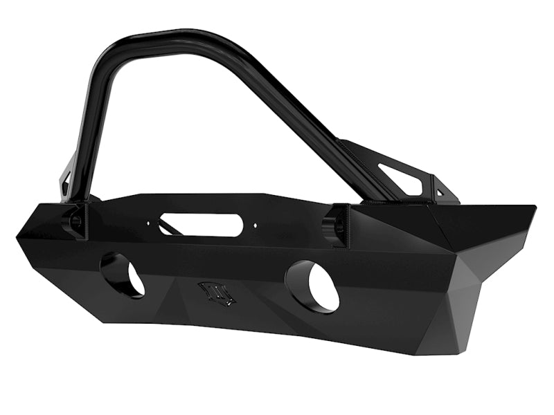 Load image into Gallery viewer, ICON 07-18 Jeep Wrangler JK Pro Series Front Bumper Rec Winch Mount w/Bar/Tabs
