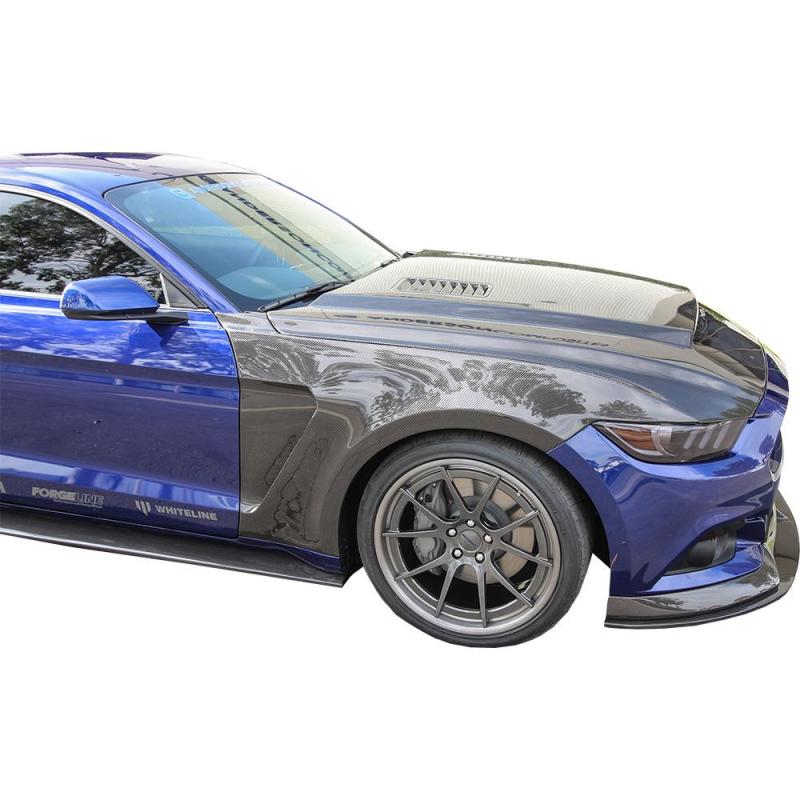 Load image into Gallery viewer, Anderson Composites 15-16 Ford Mustang GT 350 Style Carbon Fiber Front Fenders

