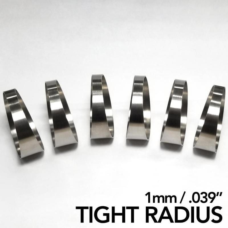 Load image into Gallery viewer, Ticon Industries 1.50in 7.5 Degree 1D/1.5in CLR Tight Radius 1mm Wall Titanium Pie Cuts - 6pk
