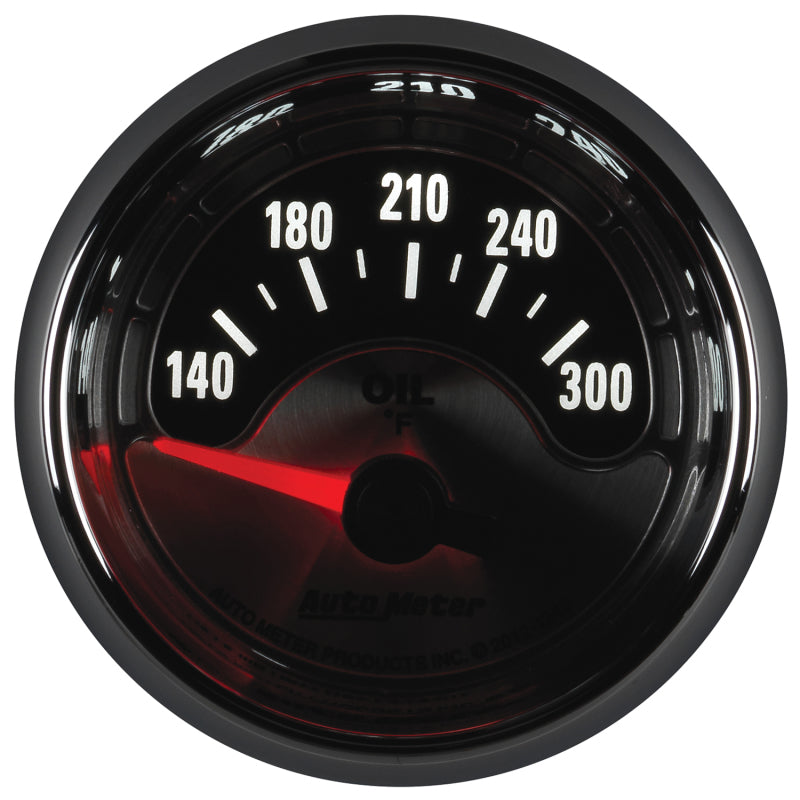 Load image into Gallery viewer, Autometer American Muscle 2-1/16in Short Sweep Electric 140-300 Deg F Oil Temp Gauge
