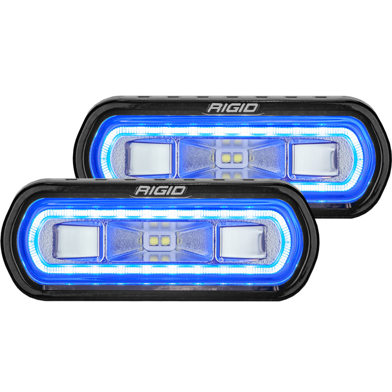 Load image into Gallery viewer, Rigid Industries SR-L Series Surface Mount LED Spreader Pair w/ Blue Halo - Universal
