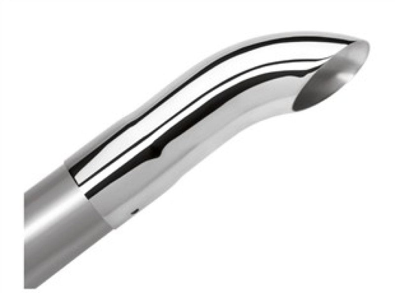 Load image into Gallery viewer, Borla Universal Polished Tip Single Round Turndown/Turnout (inlet 2 1/4in. Outlet 2 1/4in)
