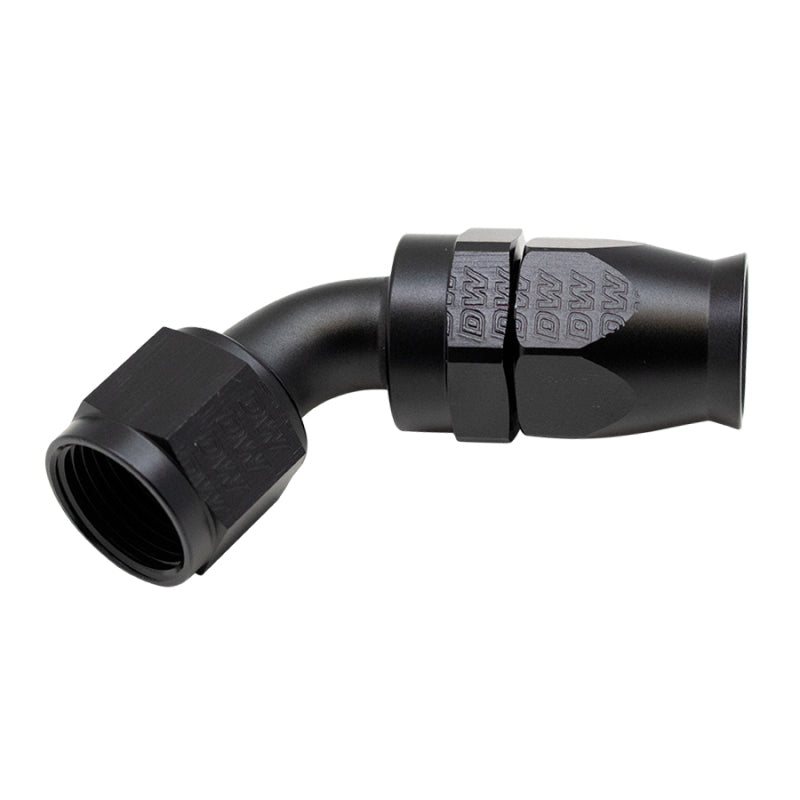 Load image into Gallery viewer, DeatschWerks 10AN Female Flare Swivel 60-Degree Hose End PTFE - Anodized Matte Black
