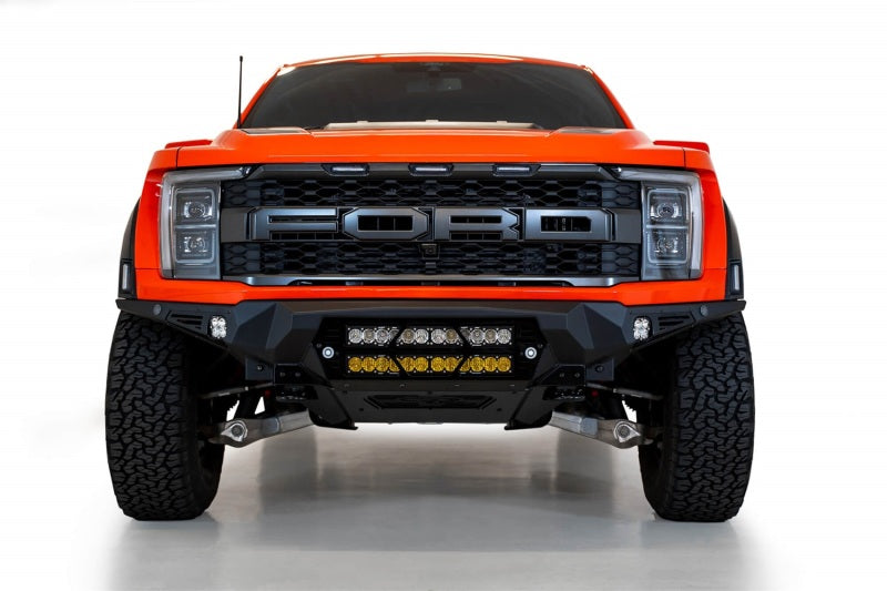 Load image into Gallery viewer, Addictive Desert Designs 2021+ Ford Raptor Bomber Front Bumper w/ Dual 20IN LED Mounts
