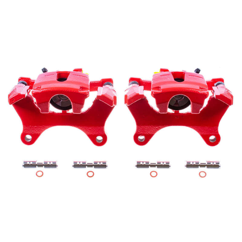 Load image into Gallery viewer, Power Stop 15-17 Ford F-150 Rear Red Calipers w/Brackets - Pair
