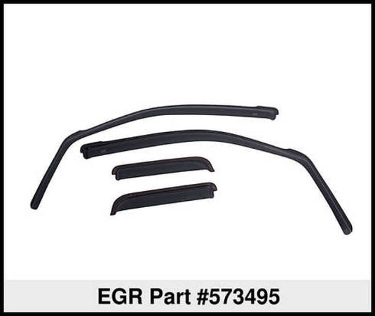 EGR 15+ Ford F150 Crew Cab In-Channel Window Visors - Set of 4 - Matte (573495)