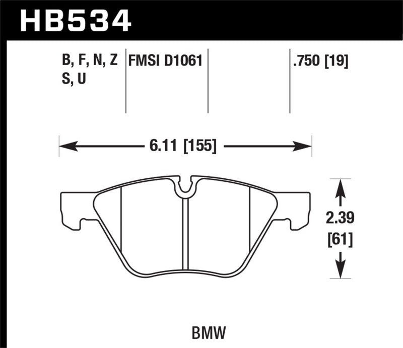Load image into Gallery viewer, Hawk 2011 BMW 125i Front ER-1 Brake Pads
