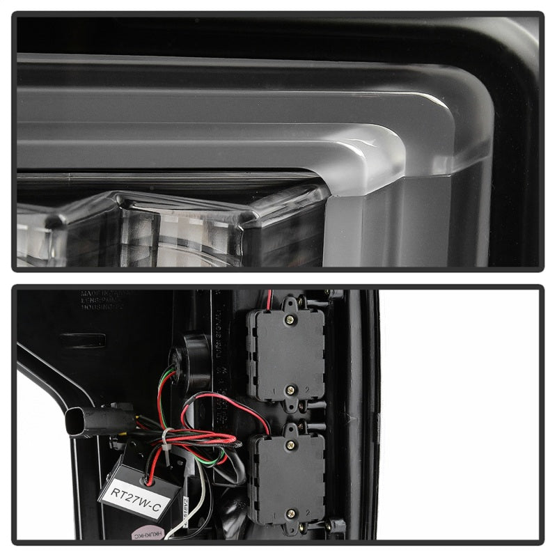 Load image into Gallery viewer, Spyder Ford F150 18-19 - Light Bar LED Tail Lights - All Black ALT-YD-FF15018-LED-BKV2
