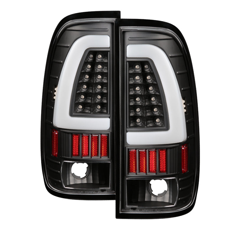 Load image into Gallery viewer, xTune Ford F150 Styleside 97-03 Light Bar LED Tail Lights - Black ALT-ON-FF15097-LBLED-BK
