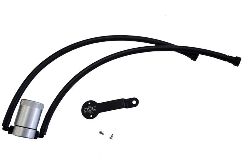 Load image into Gallery viewer, J&amp;L 14-18 Chevy/GM Truck/SUV 5.3L V8 Driver Side Oil Separator 3.0 - Clear Anodized
