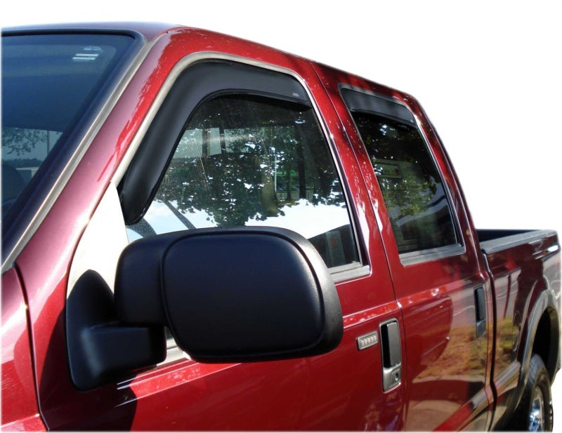Load image into Gallery viewer, AVS 99-16 Ford F-250 Supercrew Ventvisor In-Channel Front &amp; Rear Window Deflectors 4pc - Smoke
