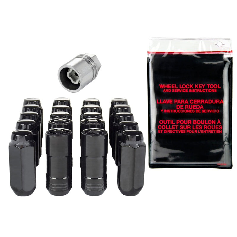 Load image into Gallery viewer, McGard 5 Lug Hex Install Kit w/Locks (Cone Seat Nut) M14X2.0 / 13/16 Hex / 2.25in. Length - Black
