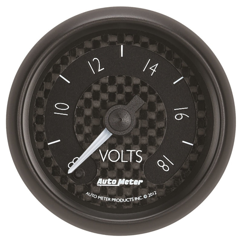 Load image into Gallery viewer, Autometer GT Series 52mm Full Sweep Electronic 8-18 Volts Voltmeter
