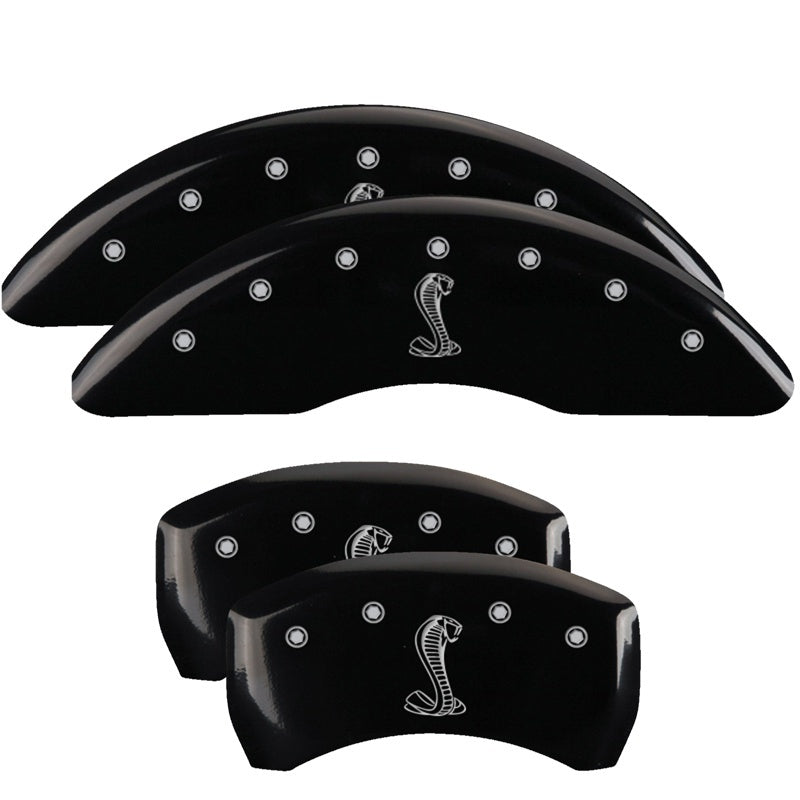 Load image into Gallery viewer, MGP Rear set 2 Caliper Covers Engraved Rear Tiffany Snake Yellow finish black ch
