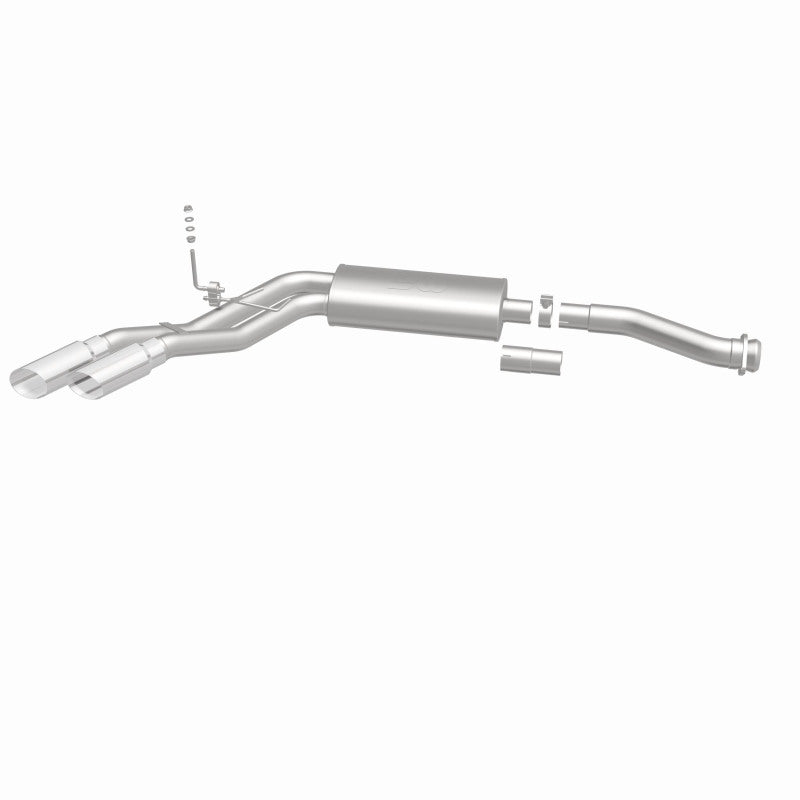 Load image into Gallery viewer, MagnaFlow 11-13 Ford F-150 Pickup Dual Same Side Before P/S Rear Tire Stainless CatBack Perf Exhaust
