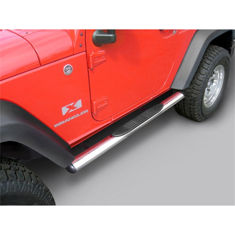Load image into Gallery viewer, Rugged Ridge 4 1/4-In Oval Side Steps SS 2-Door 07-18 Jeep Wrangler JK
