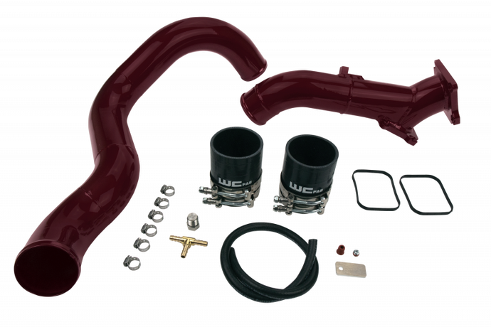 Wehrli 01-04 Chevrolet 6.6L LB7 Duramax 3in Y-Bridge Kit - CAT Yellow