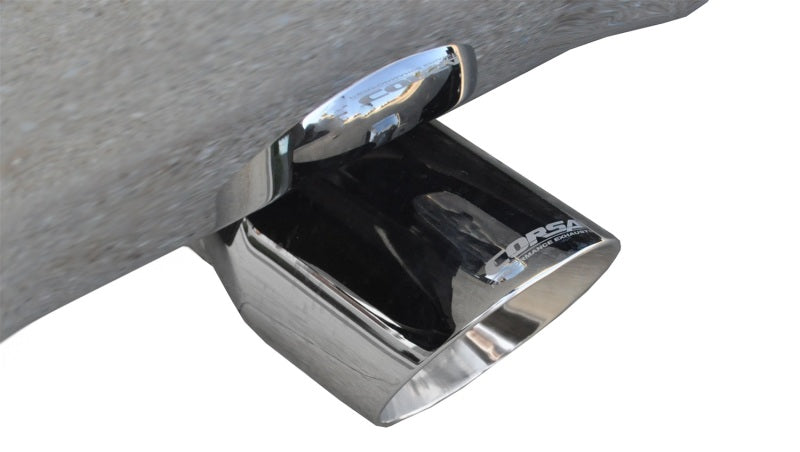 Load image into Gallery viewer, Corsa 14-19 GMC Sierra/Chevy Silv 1500 Crew Cab/Std. Bed 5.3L V8 Polished Sport Dual Rear CB Exhaust
